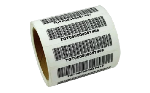 White Polypropylene Barcode Labels, 50mm x 25mm x 1UP